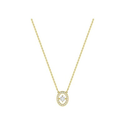 Collier en or jaune et diamant 0.27ct