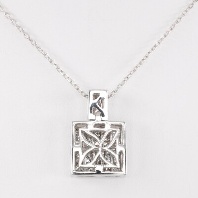 Collier or blanc & diamants