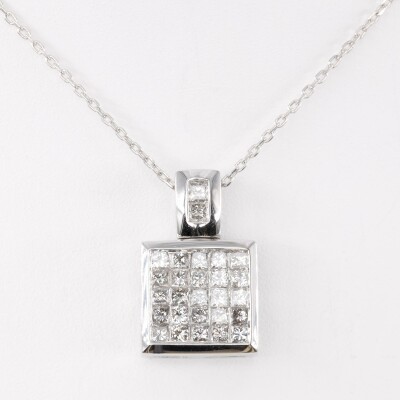 Collier or blanc & diamants