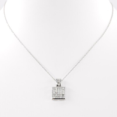 Collier or blanc & diamants