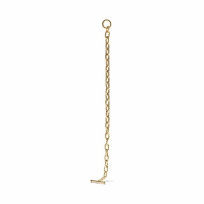 Bracelet fantaisie en or jaune, 18cm