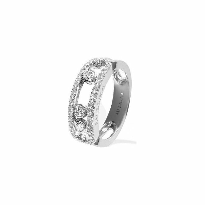 Messika Move Classique ring, diamond paved, white gold