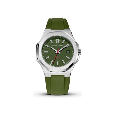 Montre Maison du Temps MTGamma Kaki Silicone Kaki