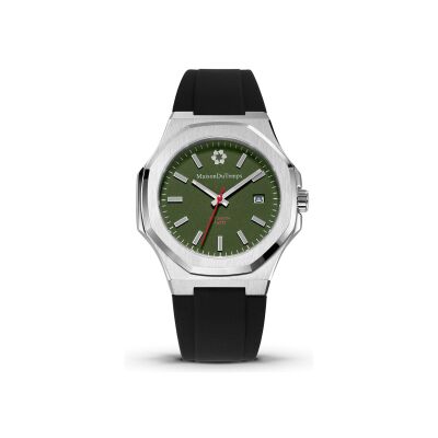 Montre Maison du Temps MTGamma Kaki Silicone Noir