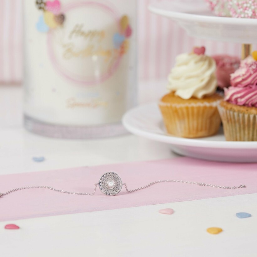 Bougie JewelCandle Happy Birthday avec bracelet en argent