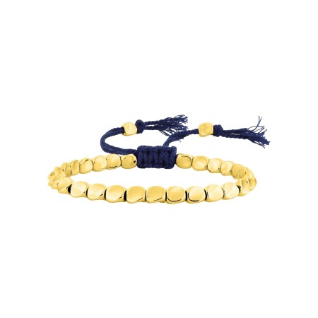 Bracelet cordon cuivre doré