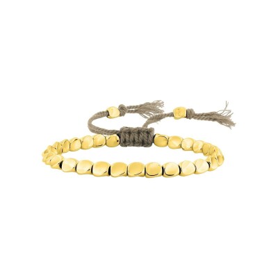 Bracelet cordon cuivre doré