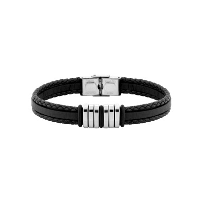Bracelet en acier et synthétique