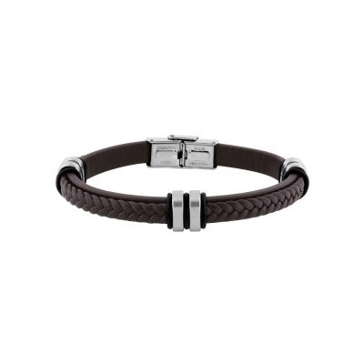 Bracelet en matière synthétique et acier