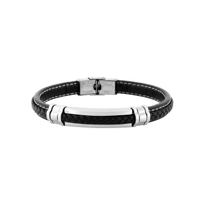 Bracelet en matière synthétique et acier