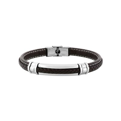 Bracelet en matière synthétique et acier