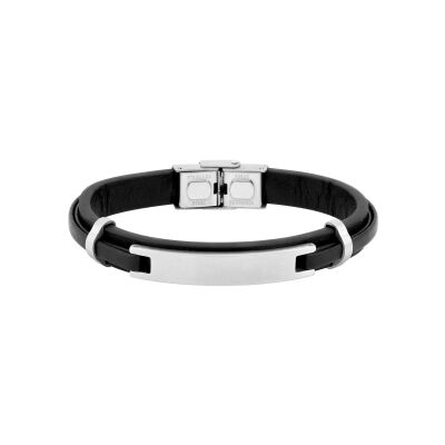 Bracelet rigide en matière synthétique et acier