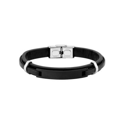 Bracelet rigide en matière synthétique et acier