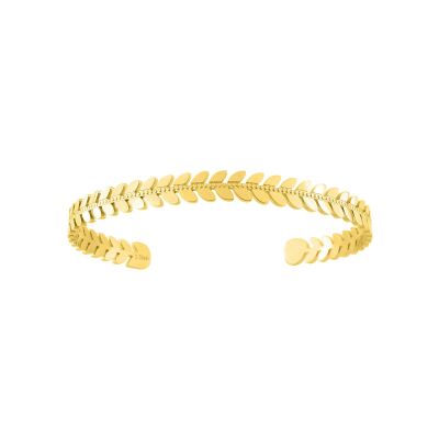 Bracelet Jonc en acier doré