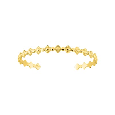 Bracelet rigide en acier doré