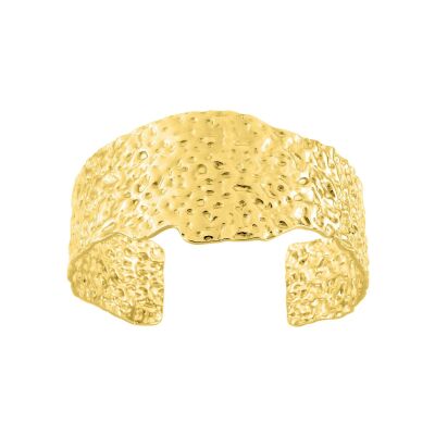 Bracelet rigide en acier doré