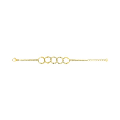 Bracelet en acier doré