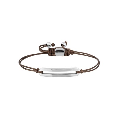 Bracelet corde en nylon, acier et fibre de carbone