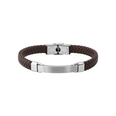 Bracelet en matière synthétique et acier
