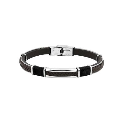 Bracelet en matière synthétique et acier