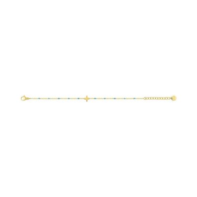 Bracelet en acier doré