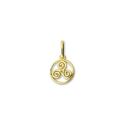 Pendentif Triskel en or jaune