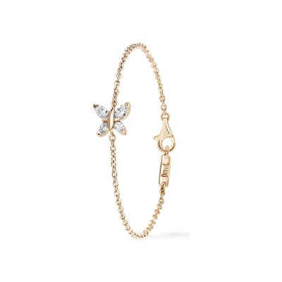 Bracelet diamants or rose