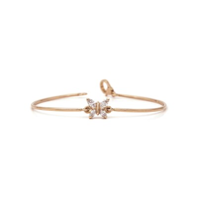 Bracelet diamants or rose