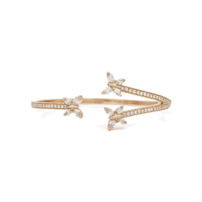 Bracelet diamants or rose