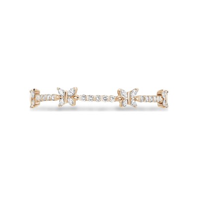 Bracelet Toi & Moi diamants or rose