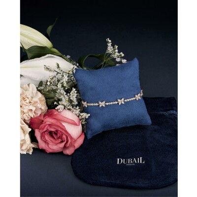 Bracelet Toi & Moi diamants or rose