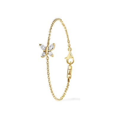 Bracelet diamants or jaune