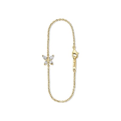 Bracelet diamants or jaune