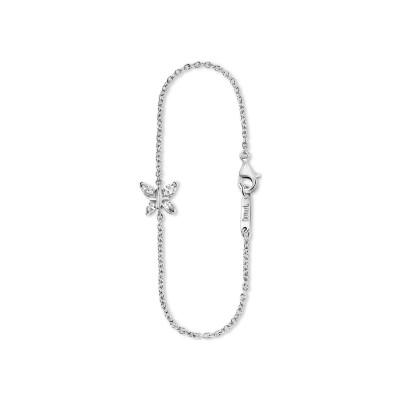 Bracelet diamants or blanc