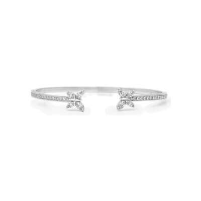 Bracelet Flex diamants or blanc