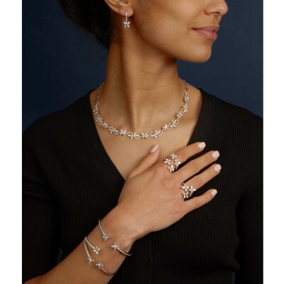 Bracelet diamants or blanc