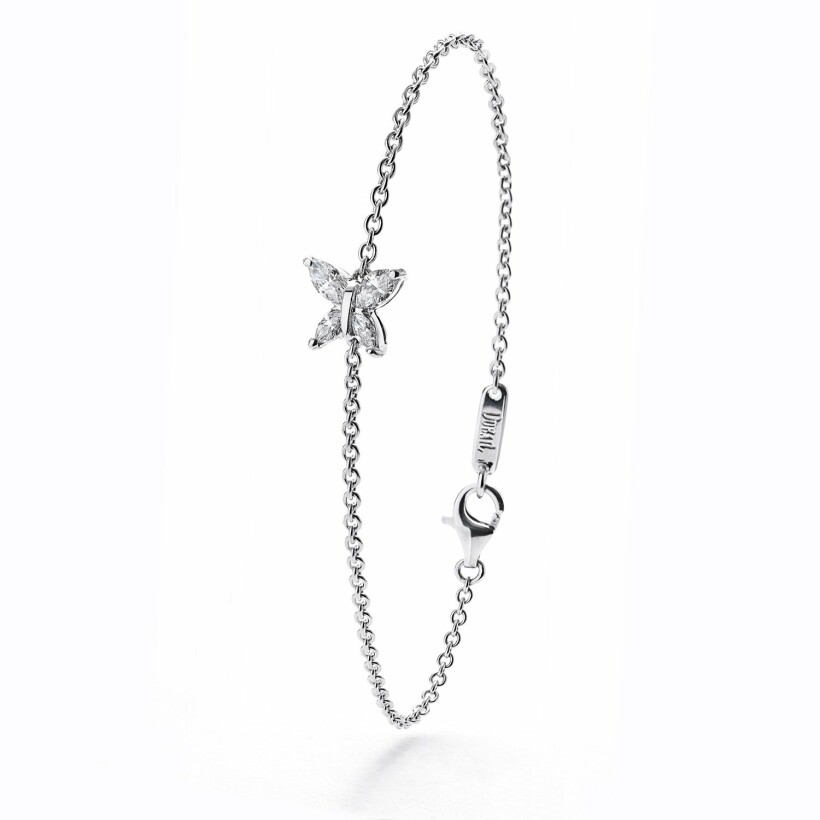 Navette Butterfly Chain bracelet, white gold