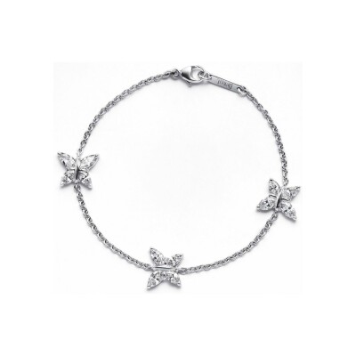 Bracelet diamants or blanc