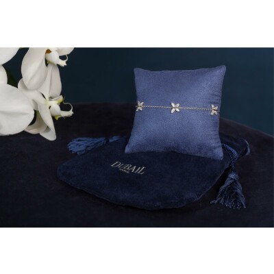 Bracelet diamants or blanc