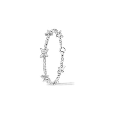 Bracelet Bride diamants or blanc