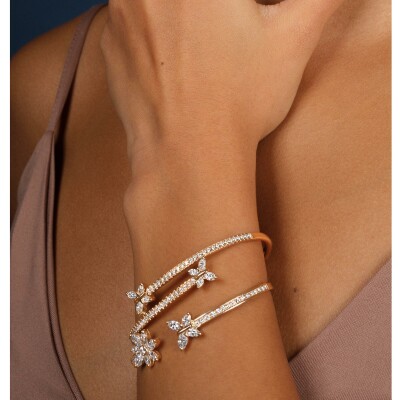 Flex Bracelet diamonds rose gold