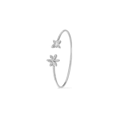Bracelet Flex diamants or blanc