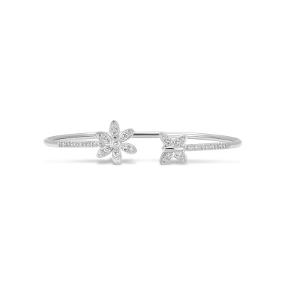 Bracelet Flex diamants or blanc