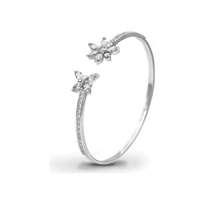 Bracelet Flex diamants or blanc