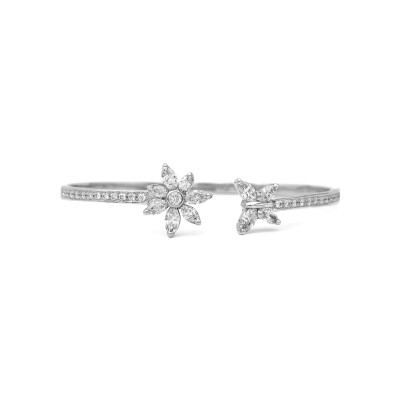 Bracelet Flex diamants or blanc
