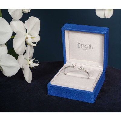 Bracelet Flex diamants or blanc