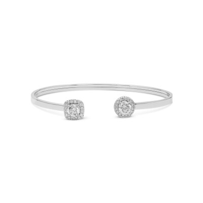 Bracelet diamants or blanc