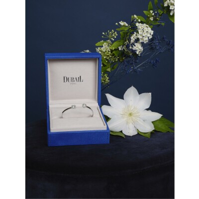 Bracelet diamants or blanc