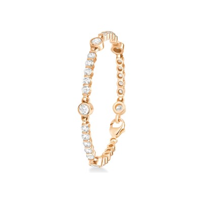 Clos-bride bracelet, rose gold, diamonds