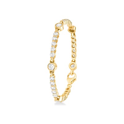 Bracelet Clos Bride diamants or jaune